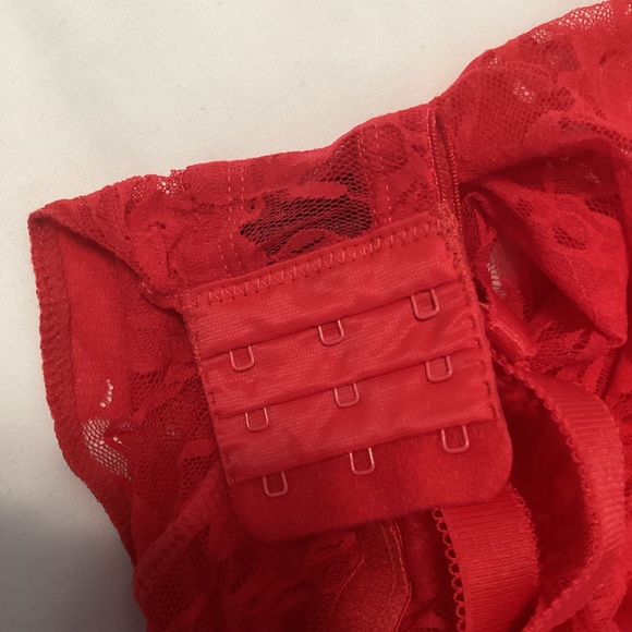 SMART & SEXY: red all lace sleepwear lingerie. 42DD - Picture 5 of 5